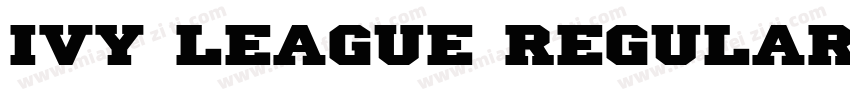 Ivy League Regular字体转换